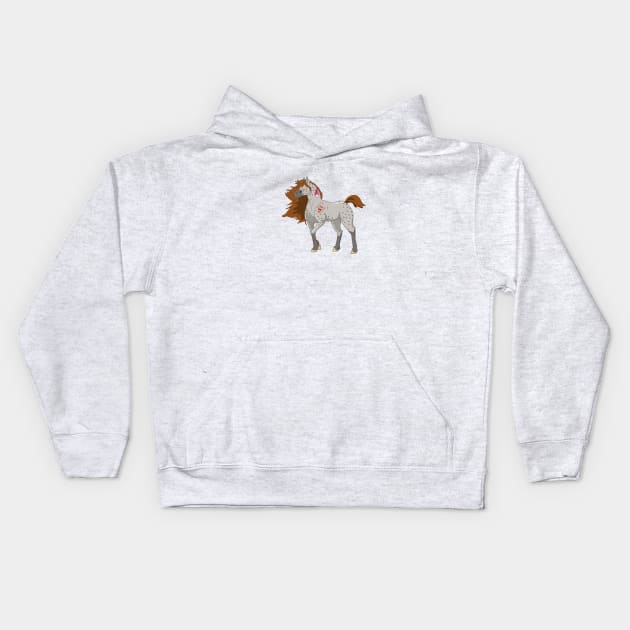 Native American Horse Kids Hoodie by CloudWalkerDesigns